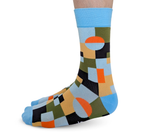 COLOURFUL GEOMETRIC PATTERN SOCKS MEN UPTOWN SOX