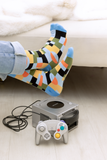 COLOURFUL GEOMETRIC PATTERN SOCKS MEN UPTOWN SOX
