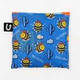Bee Cowboy Country Bumblebee Pattern Foldable Packable Tote Bag