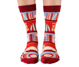 Women's Fun Novelty Book Socks - Uptown Sox