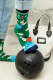 BOWLING FUNNY PATTERN SOCKS MEN UPTOWN SOX