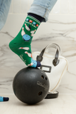 BOWLING FUNNY PATTERN SOCKS MEN UPTOWN SOX