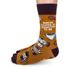 COFFEE LOVER AND ADDICT MEN'S CREW SOCKS - UPTOWN SOX