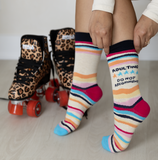 FUNNY ADULTING WOMENS CREW SOCKS - UPTOWN SOX