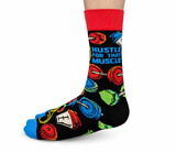 FUNNY NOVELTY CARS MEN'S CREW SOCKS - UPTOWN SOX