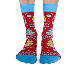 FUN BIRTHDAY MENS PATTERN SOCKS UPTOWN SOX