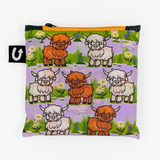Cute Highland Cows Foldable Packable Tote Bag - Uptown Sox