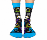 KIND REAPER - FUNNY NOVELTY CUTE HALLOWEEN MEN'S CREW SOCKS - UPTOWN SOX