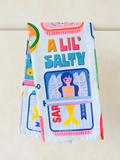 CUTE COLOURFUL DISH KITCHEN TOWEL MERMAID SARDINE CAN UPTOWN SOX