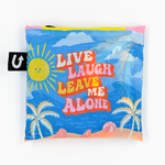 Live Laugh Leave Funny Print Foldable Packable Tote Bag