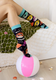 NOT A HUGGER - PUFFER FISH WOMEN'S CREW SOCKS - UPTOWN SOX