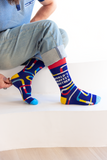 FUNNY NOVELTY OKAYEST BROTHER - SIBLING - MEN'S CREW SOCKS - UPTOWN SOX