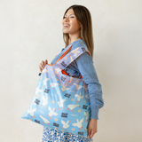 Silly Goose, Cute Goose Foldable Packable Tote Bag - Uptown Sox
