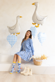 SILLY GOOSE WOMEN'S CREW SOCKS - UPTOWN SOX
