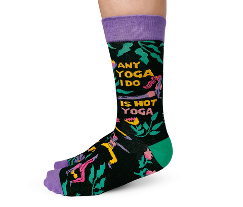 WOMEN'S FUNNY CUTE PRETTY HOT YOGA SOCKS - UPTOWN SOX