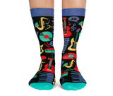 Fun Novelty Womens Music Socks - Uptown Sox