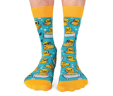 FUN RUBBER DUCKY SOCKS FOR MEN - UPTOWN SOX