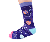 Celestial Space Galaxy Stars Women's Socks - Uptown Sox