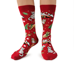 Fun Women's Christmas Cat Socks - Uptown Sox