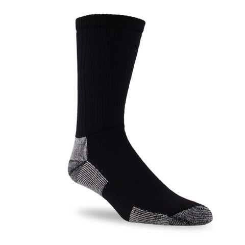 MADE IN CANADA MENS MERINO WOOL BLACK SOCKS