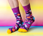 Mens Novelty Crew Space Socks - Uptown Sox