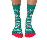 Baaa Humbug Christmas Men's Crew Socks - Uptown Sox