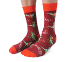 Men's Christmas T-Rex Socks - Uptown Sox