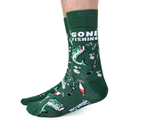 Gone Fishing Novelty Socks for Men - Uptown Sox