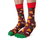 UPTOWN SOX - PIZZA PARTY -SOCKS- FUN MENS NOVELTY SOCKS