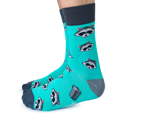 Raccoon Trash Panda Socks - Uptown Sox