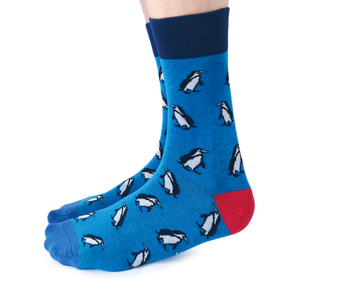 Blue Penguin Socks - Uptown Sox