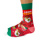 Send Noods Take Out Food Funny Novelty Men's Crew Socks