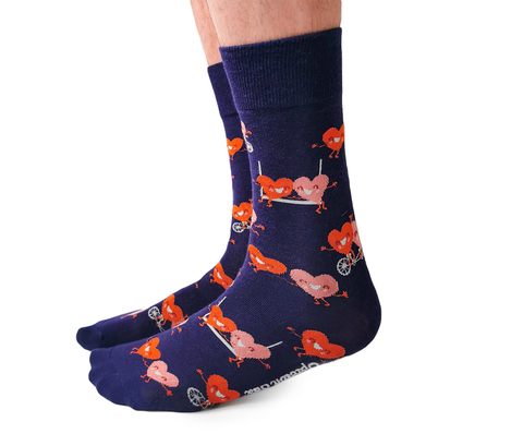 Love Heart Valentine Socks for Men
