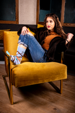 WOMENS-CREW NOVELTY-SLOTH-SOCKS